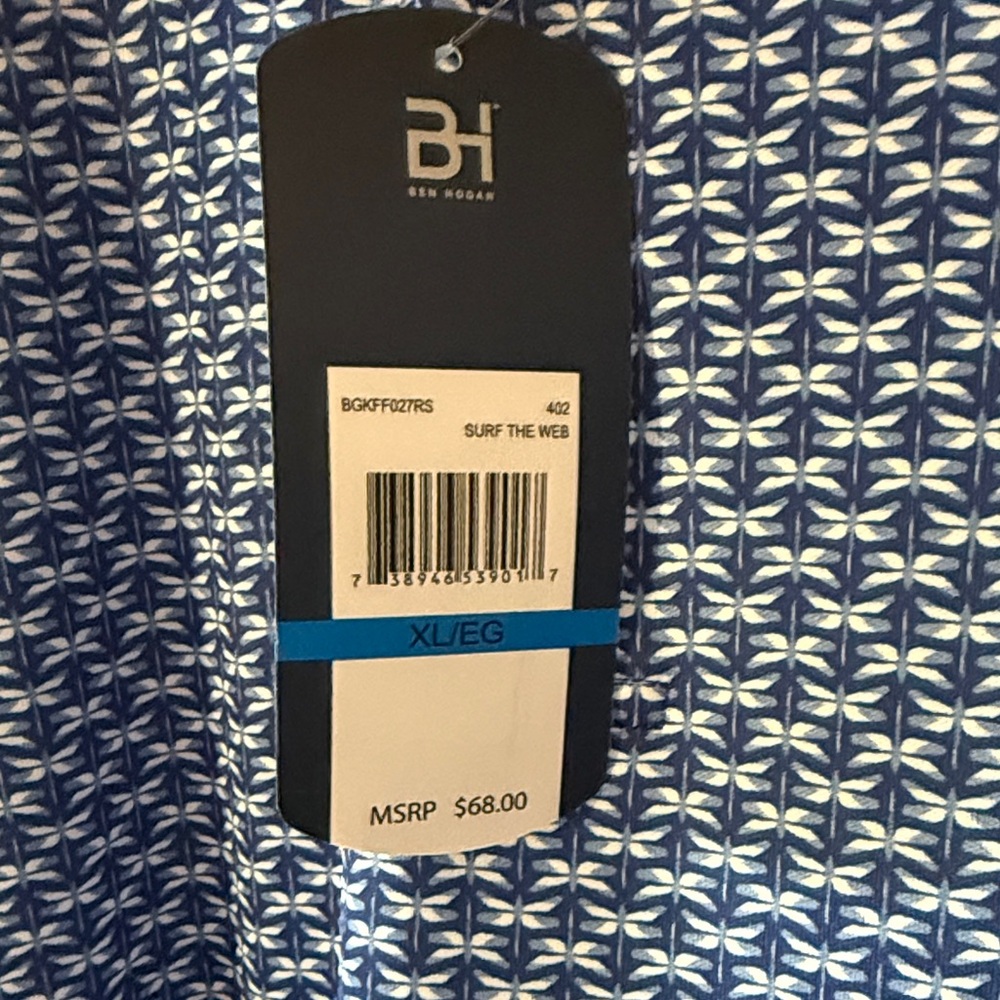 Hogan Navy Patterned Casual Button-Down Shirt - image 6